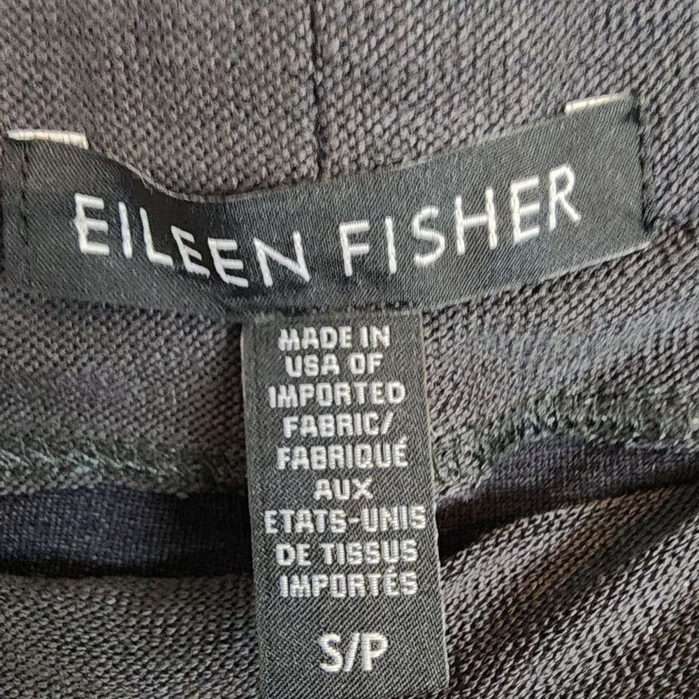 Eileen Fisher Washable Stretch Crepe Slim Ankle Pants Graphite Size Small - Picture 3 of 11
